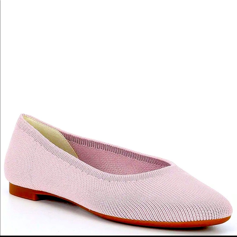 Antonio Melanie Mauve Flats & Washer Bag, Size 9.5